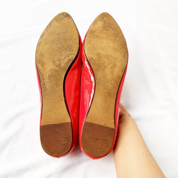 Madewell Hot Pink Patent Leather Flats - Picture 2 of 6